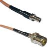 0.5 feet RG316 TS-9 Male to DVB TV Pal Male RF Pigtail Coaxial Cable view 1