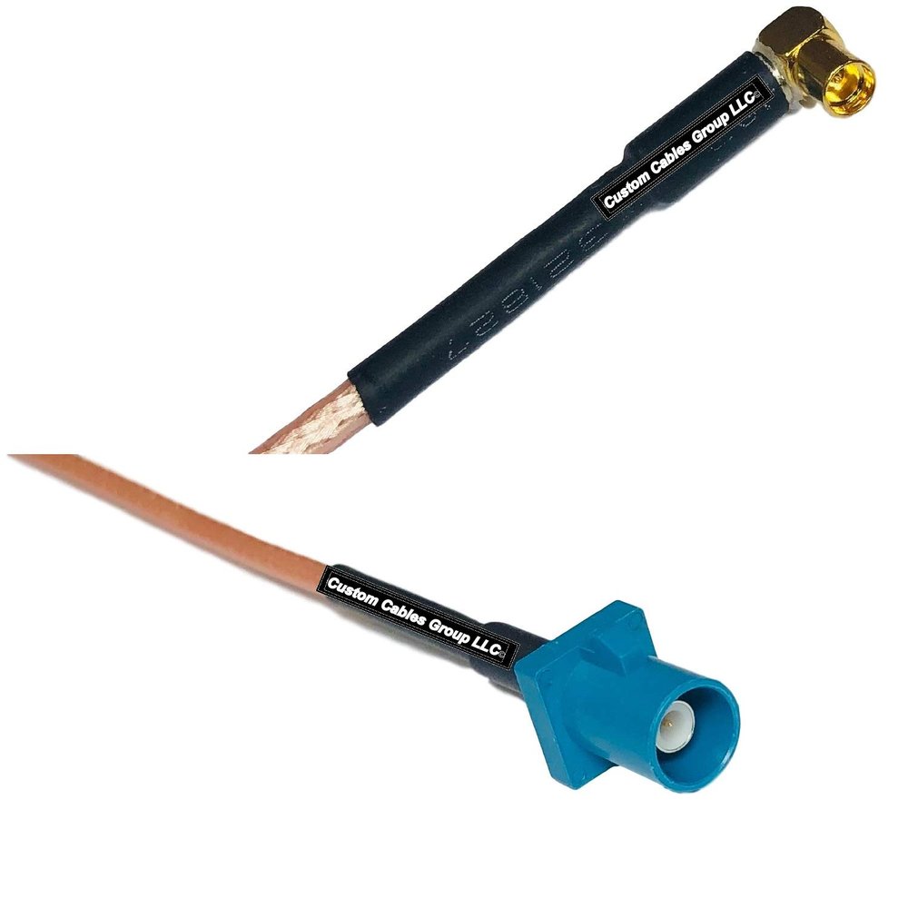 0.5 feet RG316 MMCX Female Angle to Fakra Z Male RF Pigtail Coaxial Cable
