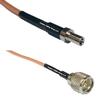 0.5 feet RG316 TS-9 Male to Mini UHF Male RF Pigtail Coaxial Cable view 1
