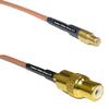 0.5 feet RG316 MCX Male to RCA Female RF Pigtail Coaxial Cable view 1