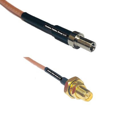 0.5 feet RG316 TS-9 Male to RP-SMA Female O-Ring RF Pigtail Coaxial Cable