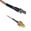 0.5 feet RG316 TS-9 Male to RP-SMA Female O-Ring RF Pigtail Coaxial Cable view 1