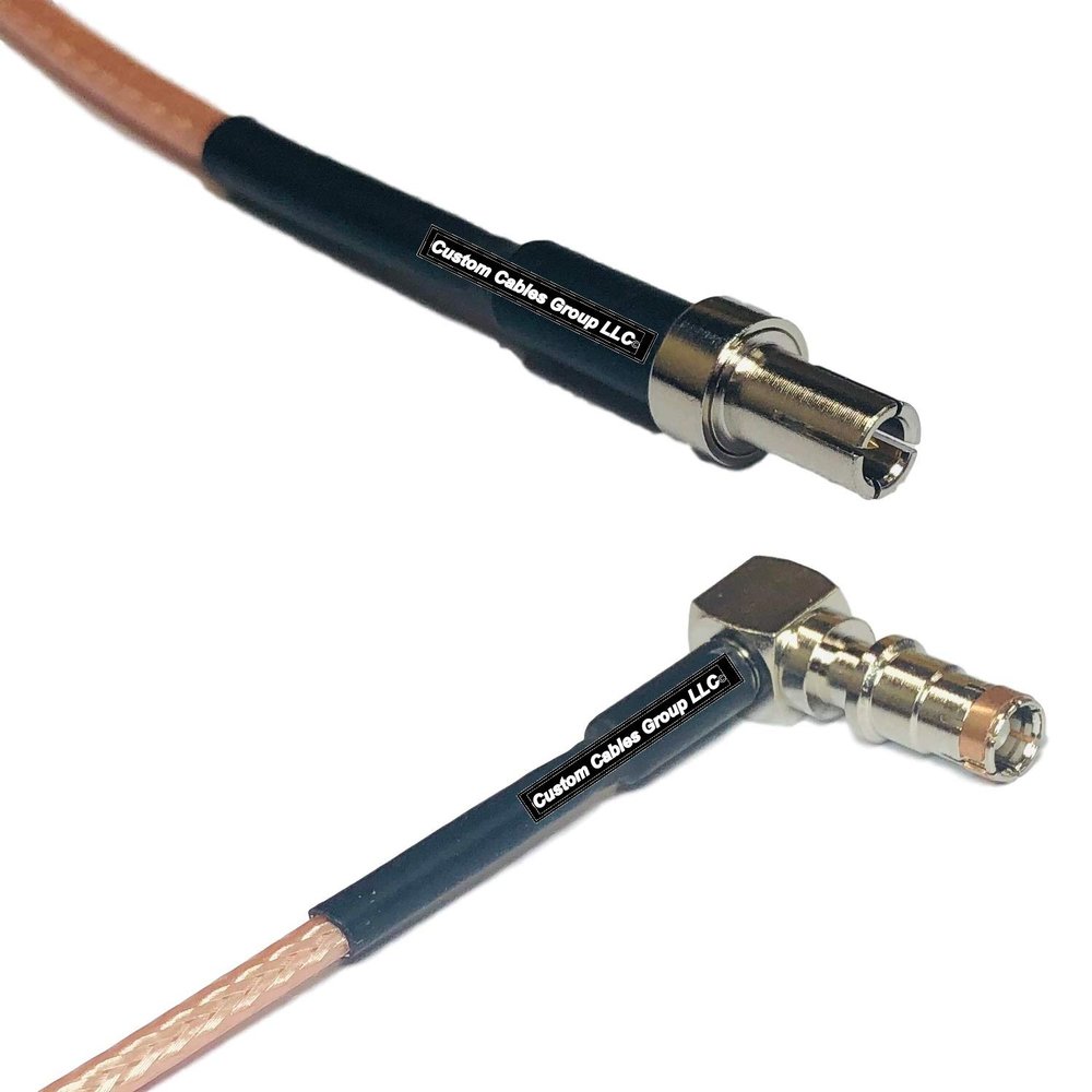 0.5 feet RG316 TS-9 Male to Fakra Female Angle RF Pigtail Coaxial Cable