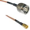0.5 feet RG316 RP-TNC Male to SMB Female RF Pigtail Coaxial Cable view 1