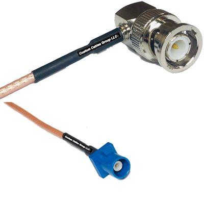 0.5 feet RG316 BNC Male Angle to Fakra C Male RF Pigtail Coaxial Cable