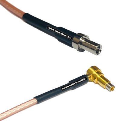 0.5 feet RG316 TS-9 Male to MS-156 Male Angle RF Pigtail Coaxial Cable
