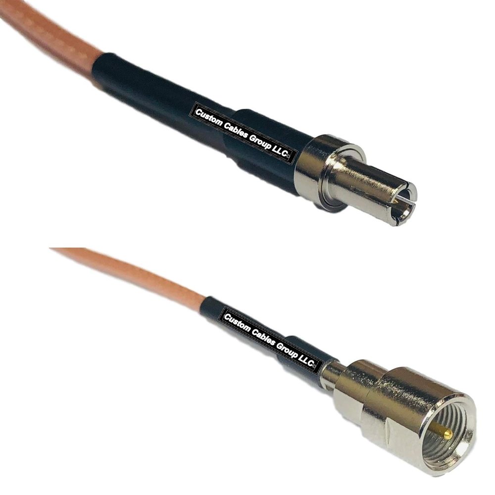 0.5 feet RG316 TS-9 Male to FME Male RF Pigtail Coaxial Cable