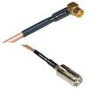 6 feet RG316 MCX Female Angle to Mini UHF Female RF Pigtail Coaxial Cable view 1