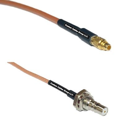 0.5 feet RG316 MMCX Male to QMA Female Bulkhead RF Pigtail Coaxial Cable