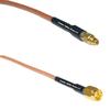 0.5 feet RG316 MMCX Male to SSMA Male RF Pigtail Coaxial Cable view 1
