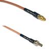0.5 feet RG316 MMCX Male to CRC9 Male RF Pigtail Coaxial Cable view 1