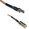 0.5 feet RG316 TS-9 Male to Mini UHF Female RF Pigtail Coaxial Cable view 1