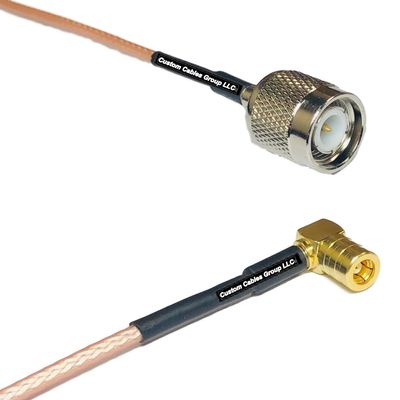0.5 feet RG316 TNC Male to SMB Female Angle RF Pigtail Coaxial Cable