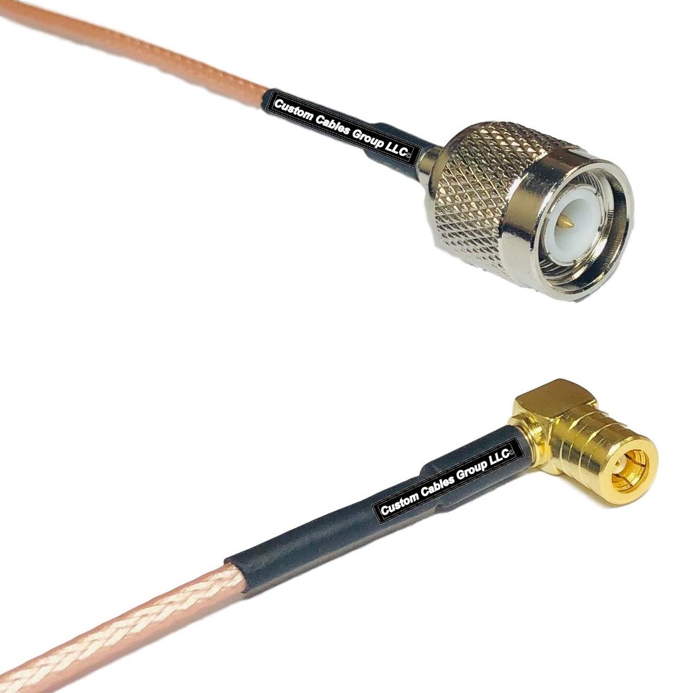 0.5 feet RG316 TNC Male to SMB Female Angle RF Pigtail Coaxial Cable