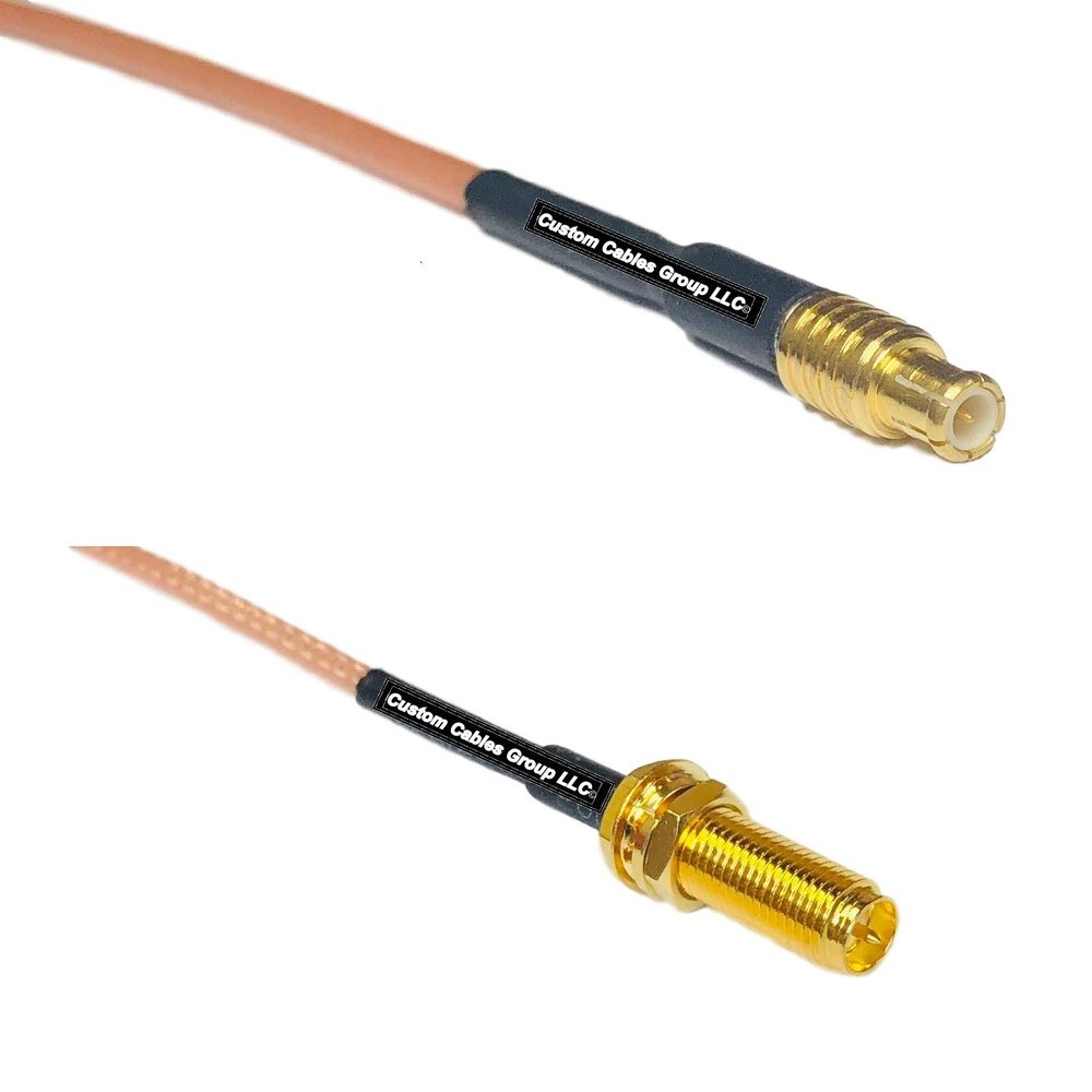 0.5 feet RG316 MCX Male to RP-SMA Female Long RF Pigtail Coaxial Cable