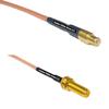 0.5 feet RG316 MCX Male to RP-SMA Female Long RF Pigtail Coaxial Cable view 1