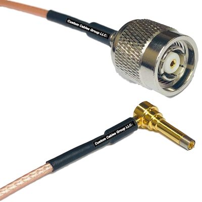 1 feet RG316 RP-TNC Male to MS156 Male Angle Long RF Pigtail Coaxial Cable