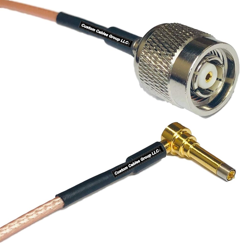 1 feet RG316 RP-TNC Male to MS156 Male Angle Long RF Pigtail Coaxial Cable