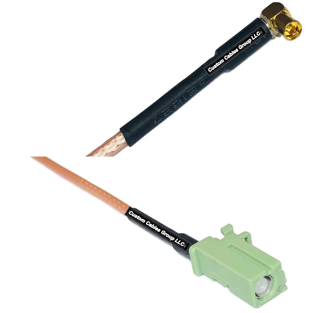 0.5 feet RG316 MMCX Female Angle to Avic Green Pioneer Jack RF Pigtail Coaxial Cable
