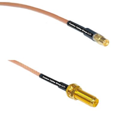 3 feet RG316 MMCX Female to RP-SMA Female Long RF Pigtail Coaxial Cable