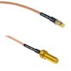3 feet RG316 MMCX Female to RP-SMA Female Long RF Pigtail Coaxial Cable view 1