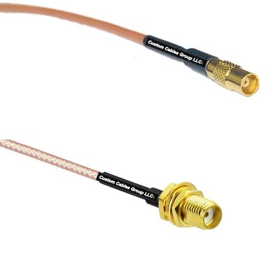 1 feet RG316 MCX Female to SSMA Female RF Pigtail Coaxial Cable