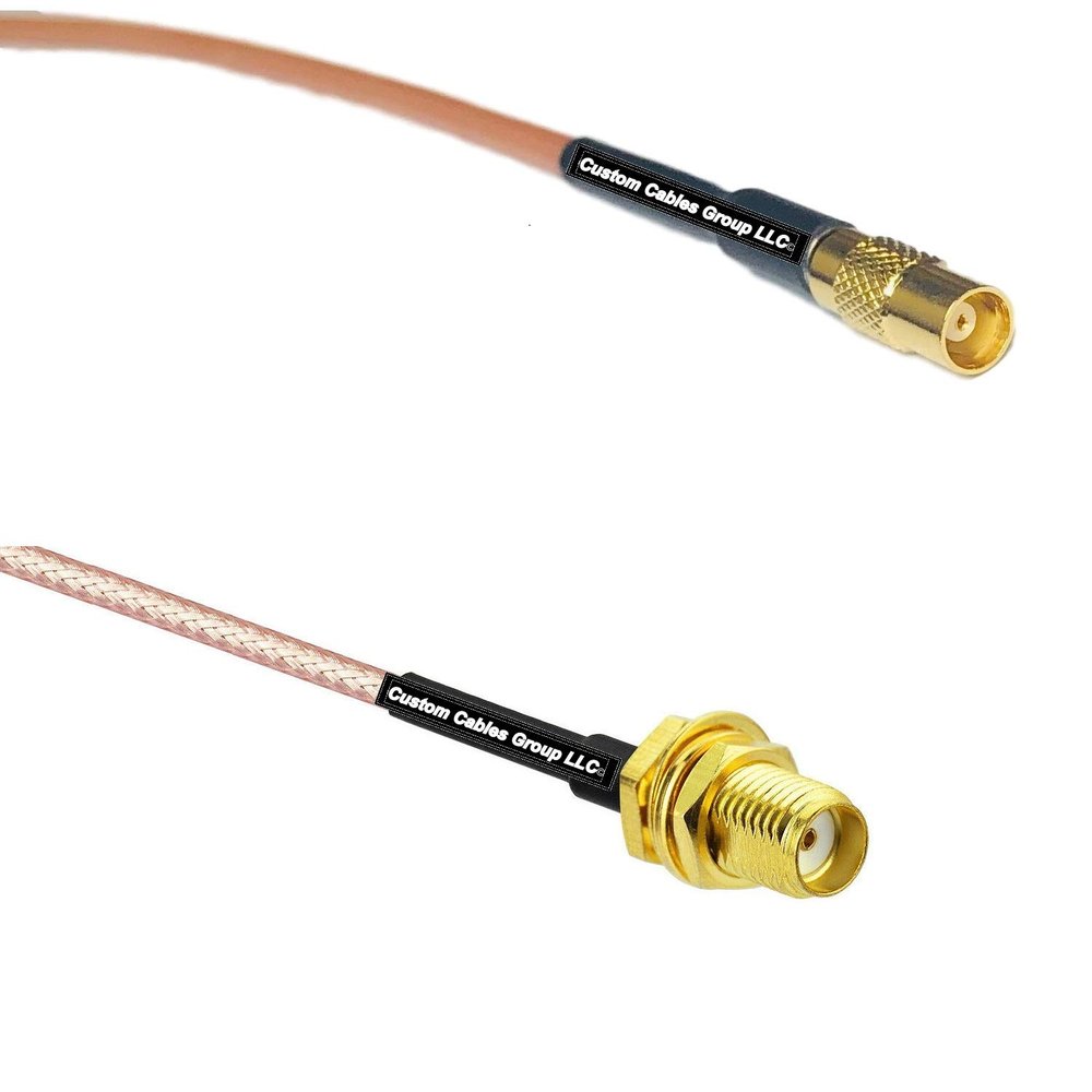 1 feet RG316 MCX Female to SSMA Female RF Pigtail Coaxial Cable