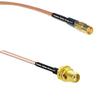 1 feet RG316 MCX Female to SSMA Female RF Pigtail Coaxial Cable view 1