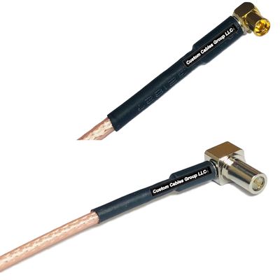 1 feet RG316 MMCX Female Angle to MS147 Angle Male RF Pigtail Coaxial Cable