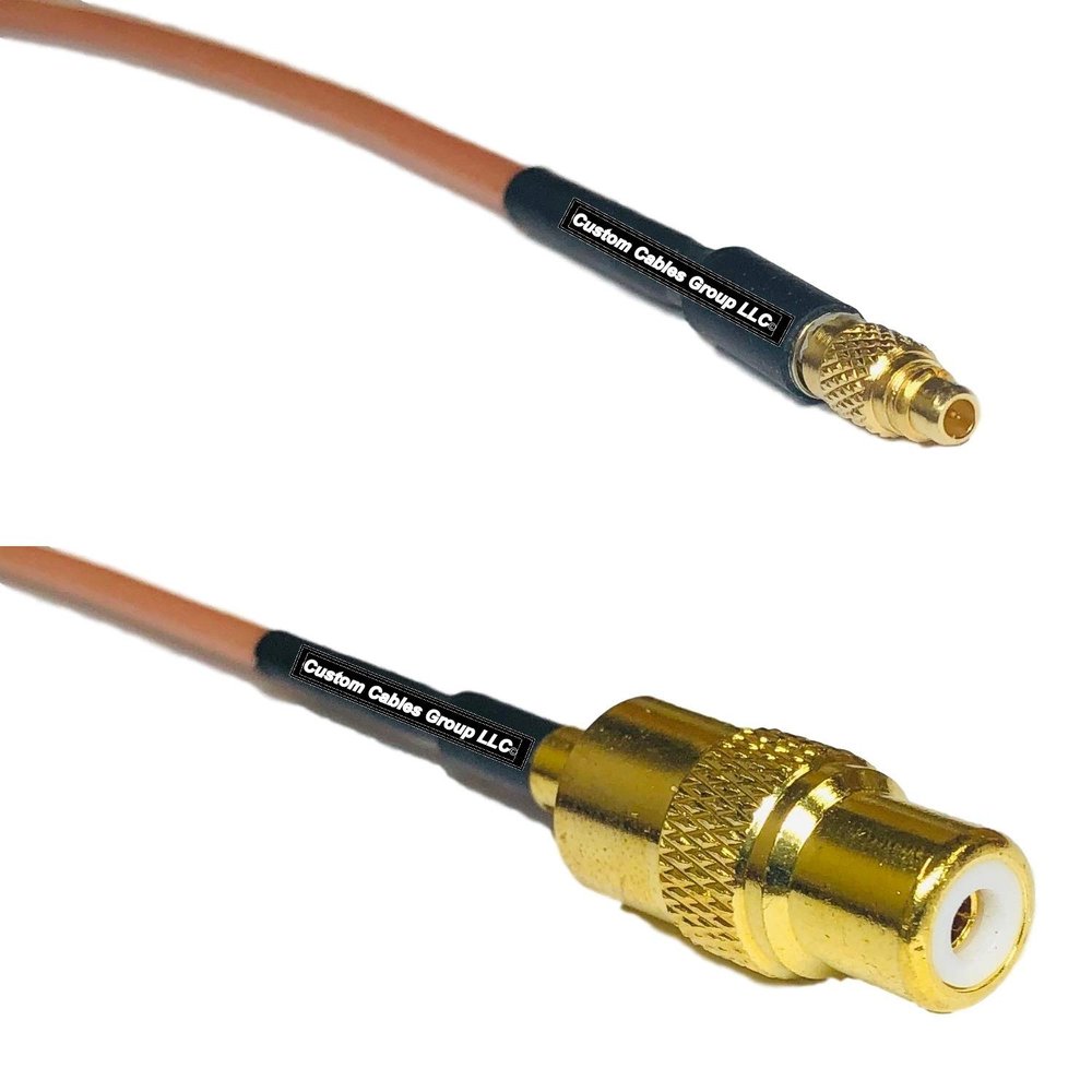 0.5 feet RG316 MMCX Male to RCA Female RF Pigtail Coaxial Cable