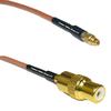 0.5 feet RG316 MMCX Male to RCA Female RF Pigtail Coaxial Cable view 1
