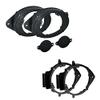 2 Pair 6+-Inch 6" 6.5" 6.75" (or 6x9" Front) Car Speaker Install Adapter Mount Bracket Plates for Aftermarket Speaker Installation Made for Select 2014-2022 GM GMC Chevrolet Vehicles