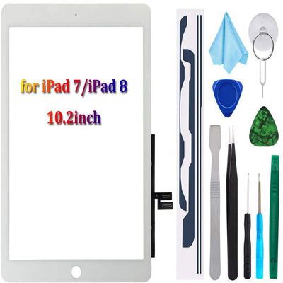 T Phael White Touch Screen Digitizer Repair Kit for iPad 10.2" 2019 iPad 7 7th Gen A2197 A2198 A2200 Front Glass Replacement (Without Home Button,not Include LCD) + Tools