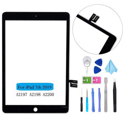 T Phael Black Touch Screen Digitizer Repair Kit for iPad 10.2" 2019 iPad 7 7th Gen A2197 A2198 A2200 (Without Home Button,not Include LCD) + Tools