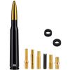 ONE250 Bullet Style Antenna, Compatible with Jeep Wrangler All Models (2007-2024) - Will fit Any Jeep Wrangler JK JKU JL JLU Rubicon Sahara Renegade Gladiator (2007-2024) and More (Gold) view 4
