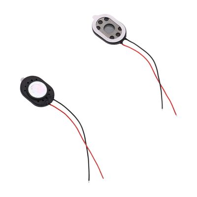 Fielect 2Pcs DIY Magnetic Speaker 1W 8 Ohm 20 x 14 x 3mmL x W x H Oval Shape Replacement Loudspeaker