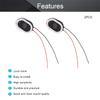 Fielect 2Pcs DIY Magnetic Speaker 1W 8 Ohm 20 x 14 x 3mmL x W x H Oval Shape Replacement Loudspeaker view 3