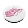 West Virginia State Pride Rose Pink Mandala PopSockets PopGrip: Swappable Grip for Phones & Tablets view 2