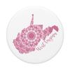 West Virginia State Pride Rose Pink Mandala PopSockets PopGrip: Swappable Grip for Phones & Tablets view 3