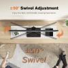Universal Swivel TV Stand/Base Table Top TV Stand for 13 to 32 inch TVs with 100 Degree Swivel, 4 Level Height Adjustable, Heavy Duty Tempered Glass Base, Holds up to 77lbs, HT07B-001 view 4