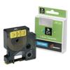 7510016576745, Dymo/SKILCRAFT Label Cassette, 0.75" x 23 ft, Black/Yellow view 1