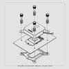 Barrow LCR 2.0 Aurora CPU Water Block for Intel Platform, White view 3