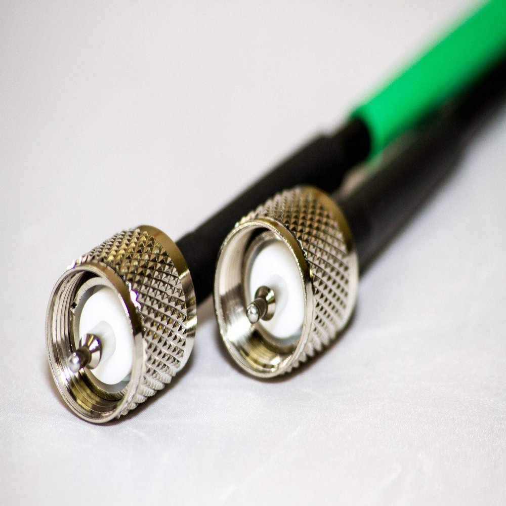 ABR Industries RG8X (.240" Diameter) Coax Jumper with PL259 Connectors, 30 Feet Long
