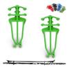 Bagdent Cross Country Skis and Poles Holder  1 Pair, Universal Nordic Ski Pole Carrier (Green) view 1