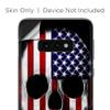 Skins Cover for Galaxy S10e - Decals Vinyl wrap - Decal Stickers Skins Cover -American Skull Flag in Skull view 3