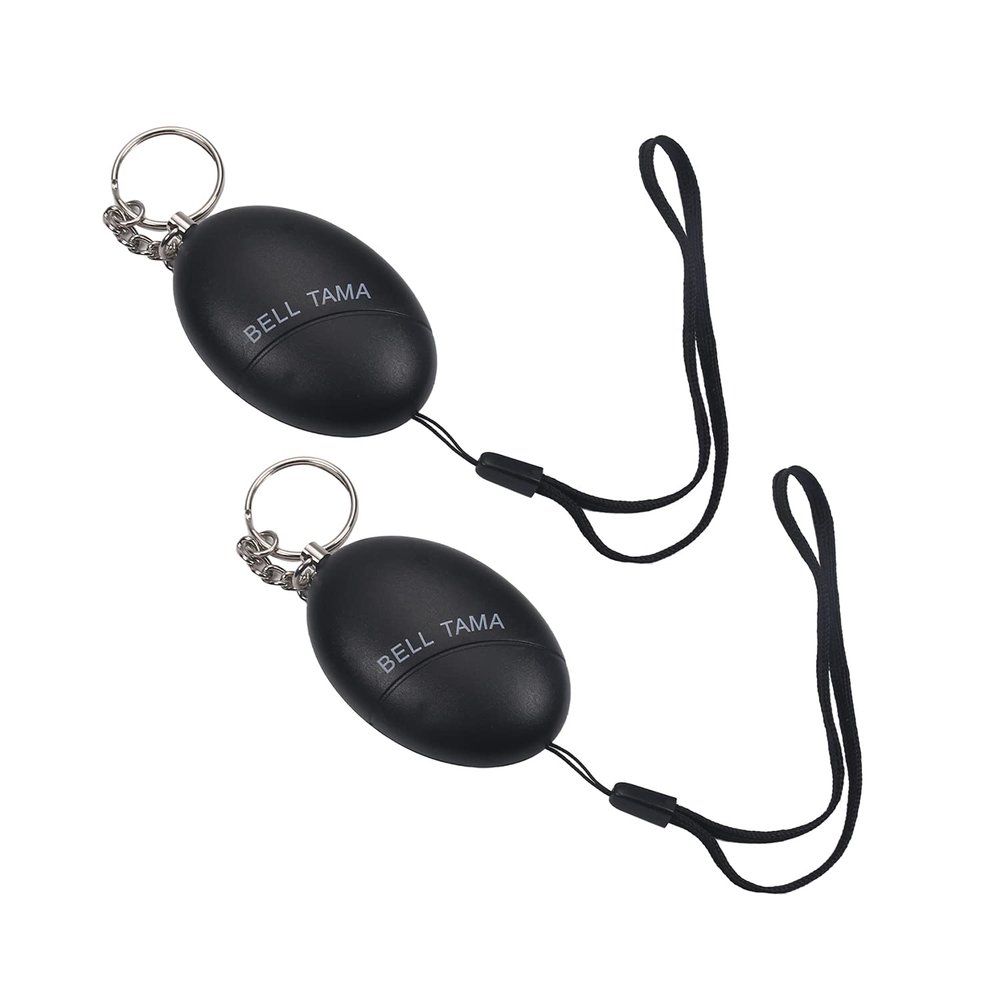 Othmro 2 Pack 120DB Personal Alarm, Emergency Safety Alarm for Women, Men, Children, Elderly Black