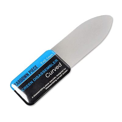 Mobile Phone Curved LCD Screen Opening Pry Tools 0.1mm Ultra Thin Flexible Stainless Steel Metal Spudger for iPhone Samsung Repair