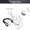 Othmro Safe Sound Personal Alarm 3 Pack 120DB Personal Security Alarm Keychain with LED Lights, Emergency Safety Alarm for Women, Men, Children, Elderly White view 2
