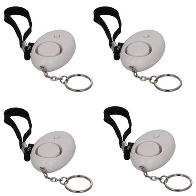 Othmro Safe Sound Personal Alarm 4 Pack 120DB Personal Security Alarm Keychain with LED Lights, Emergency Safety Alarm for Women, Men, Children, Elderly White