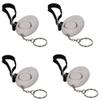 Othmro Safe Sound Personal Alarm 4 Pack 120DB Personal Security Alarm Keychain with LED Lights, Emergency Safety Alarm for Women, Men, Children, Elderly White view 1